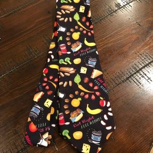 Flavor Wash “Eat Right Feel Right” Washable Tie